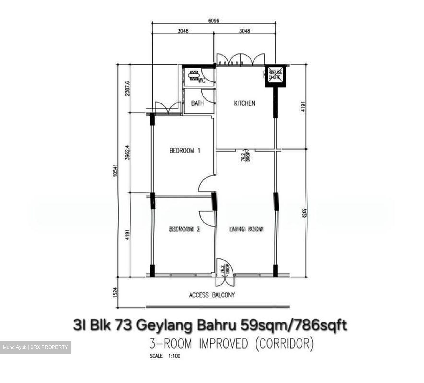 Blk 73 Geylang Bahru (Kallang/Whampoa), HDB 3 Rooms #620775961